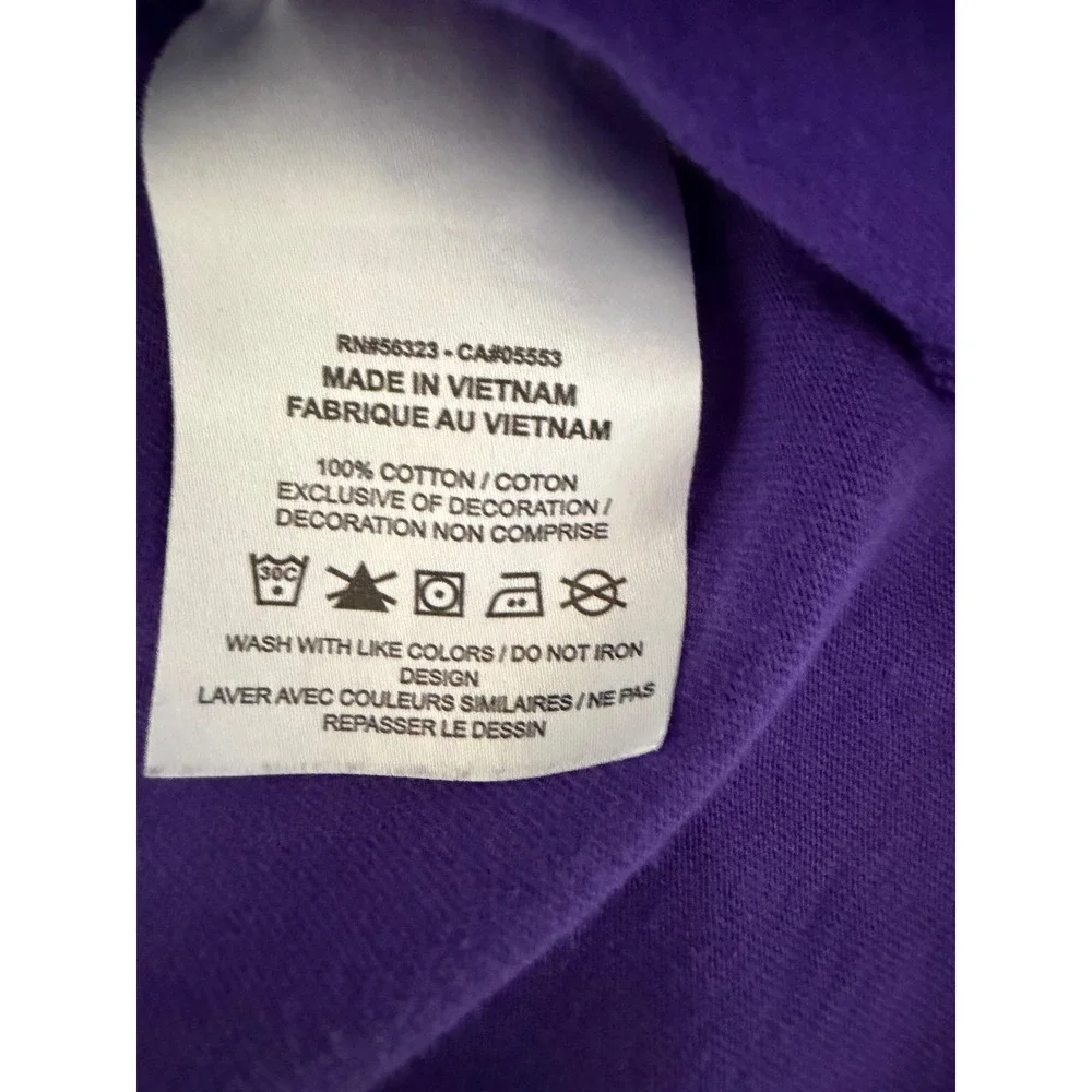 Nike LSU Tigers Shirt Mens Medium Purple Graphic Tee Baseball Vintage Tiger Head